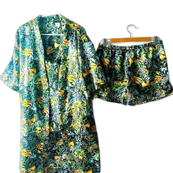 Other - NWOT Emme Jordan Floral Print Women's 3 piece Sleepwear Set Sz 2X
